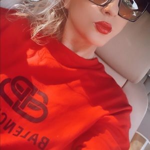 Balenciaga T-shirt used for a photoshoot